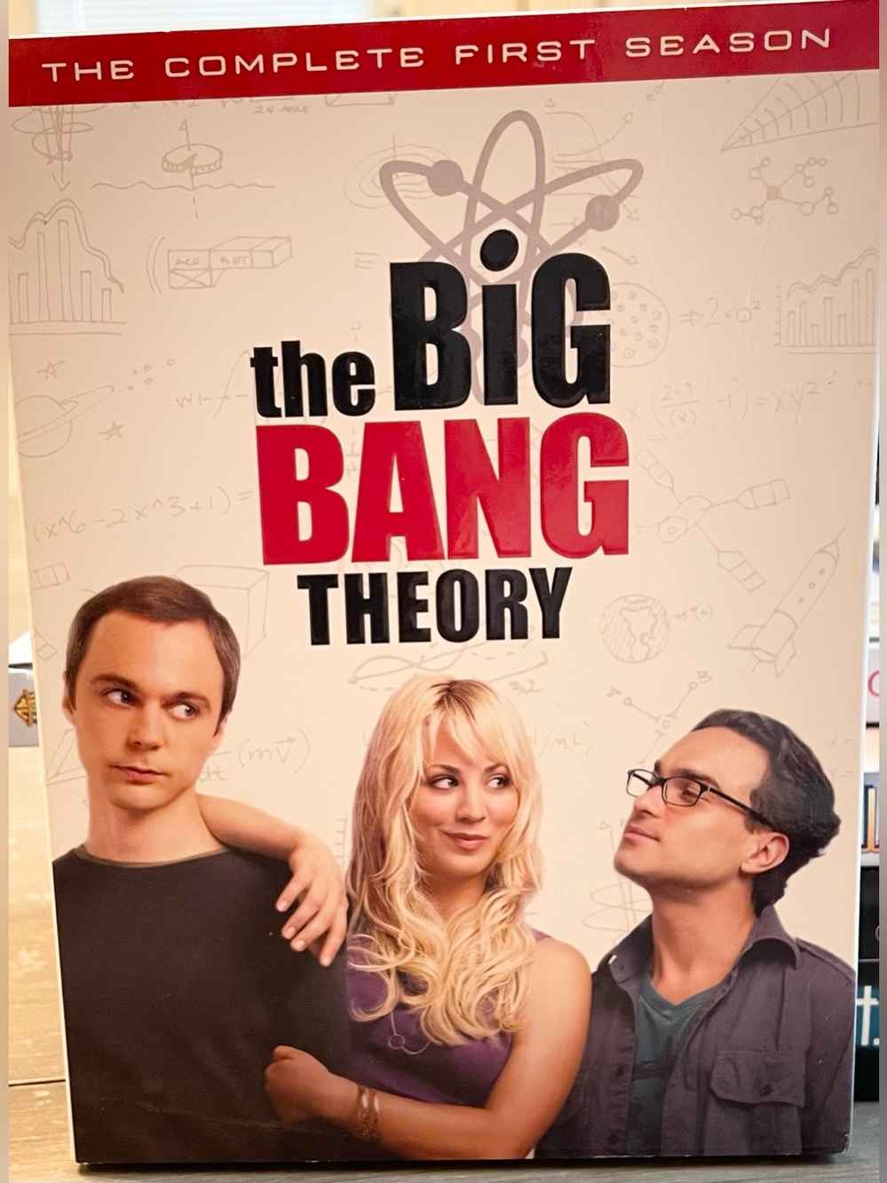 The Big Bang Theory The Complete First Season - A 3-DVD set.